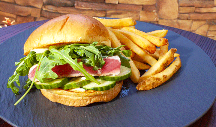 New Ahi Tuna Sandwich with Fries Bear Springs